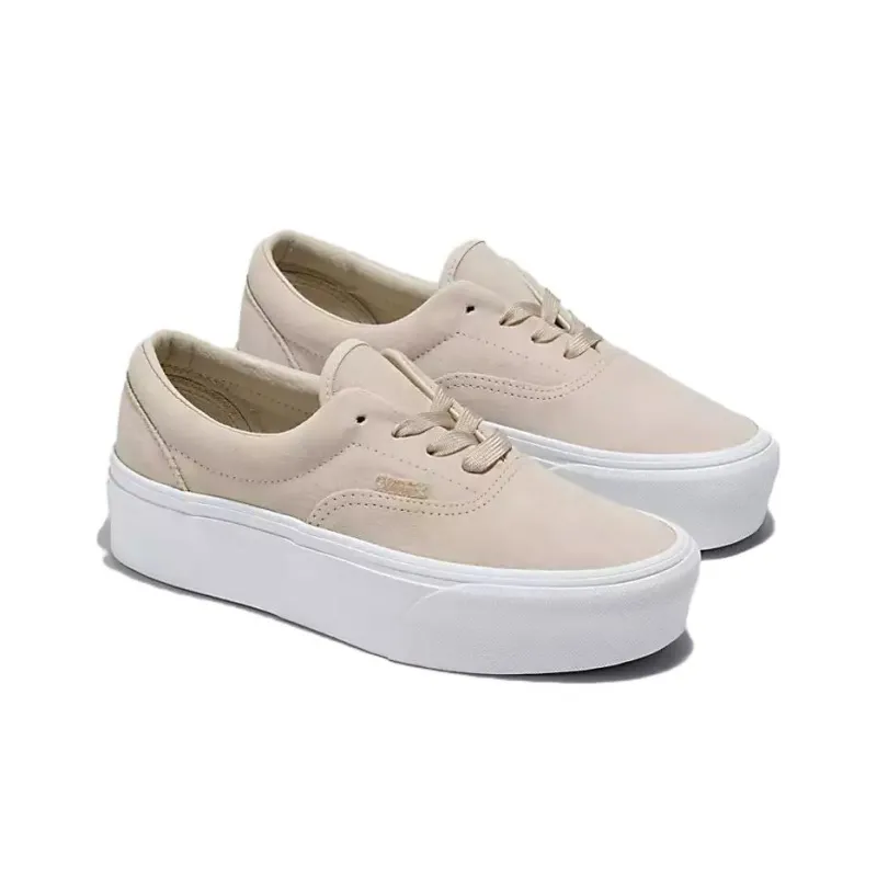 Vans Era Stackform Thermal Low Top Skateboard Shoes Unisex White Brown-2