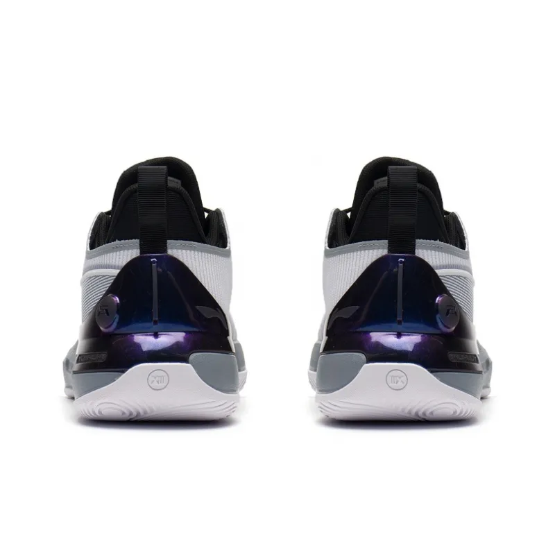 LiNing YuShuai Retro Durable Breathable Low Top LIGHT FOAM;SYNCHRO ADJUST SYSTEM Basketball Shoes White Gray-3