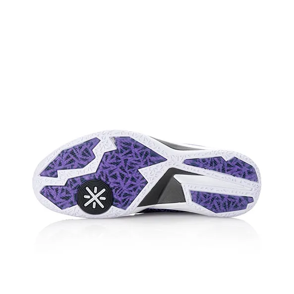 LiNing WOW 4 Way Of Wade 4 LYFE Non slip Lightweight Mid Top Basketball Shoes Men's Purple Black-3