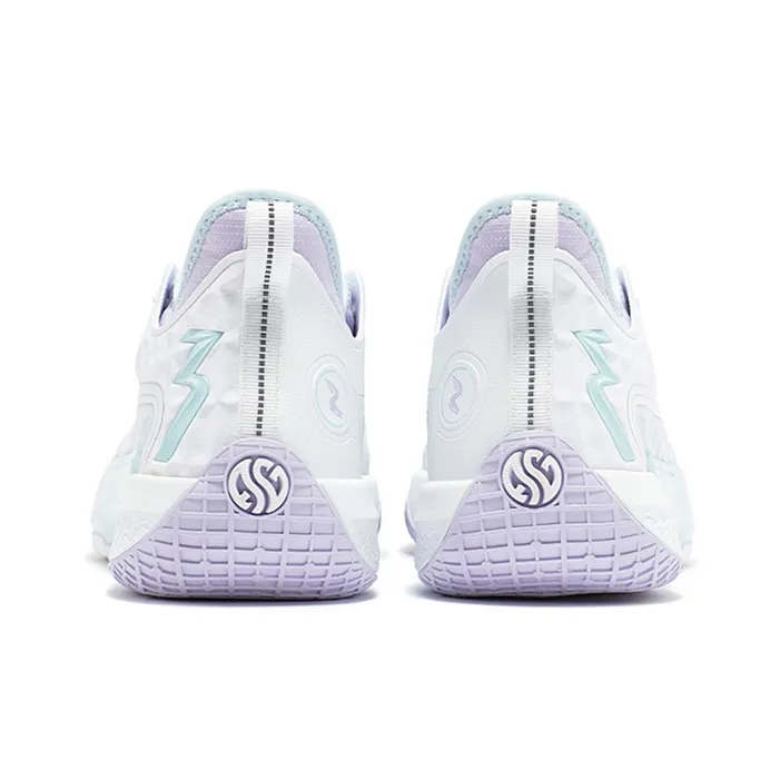 361° Zen 5 Basketball Shoes Men Low Top White Blue-3