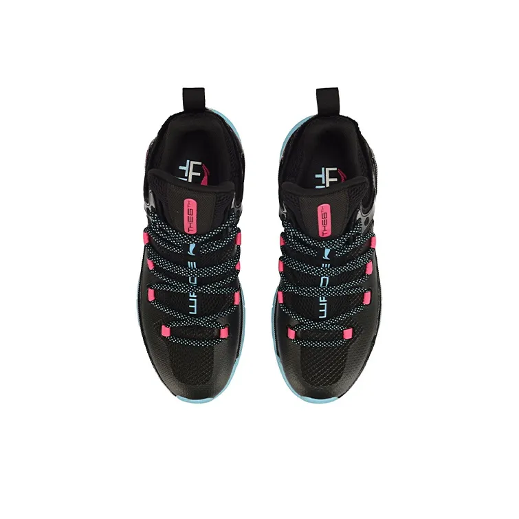 LINING The Sixth Man 2019 Basketball Shoes Men Low Top Black/Blue/Pink-3