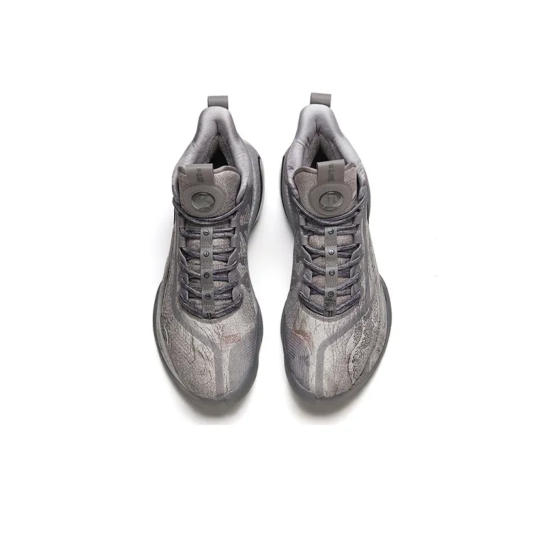 ANTA KT7 Basketball Shoes Men High Top Gray/Black-3