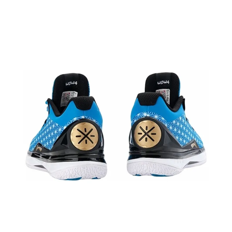 LiNing WOW 4 Chinese Years, Year Of The Fire Monkey Low Top Basketball Shoes Men's Blue Black-2
