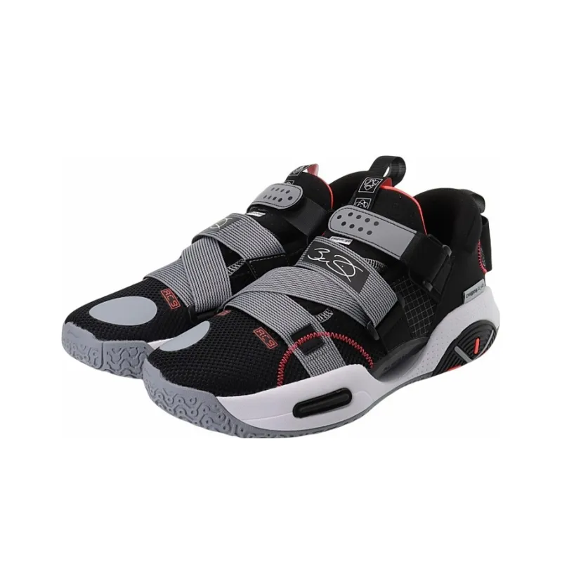 LiNing All City 9 V2 Cushioning Rebound Mid Top Performance Basketball Shoes Men's Stone Gray-2