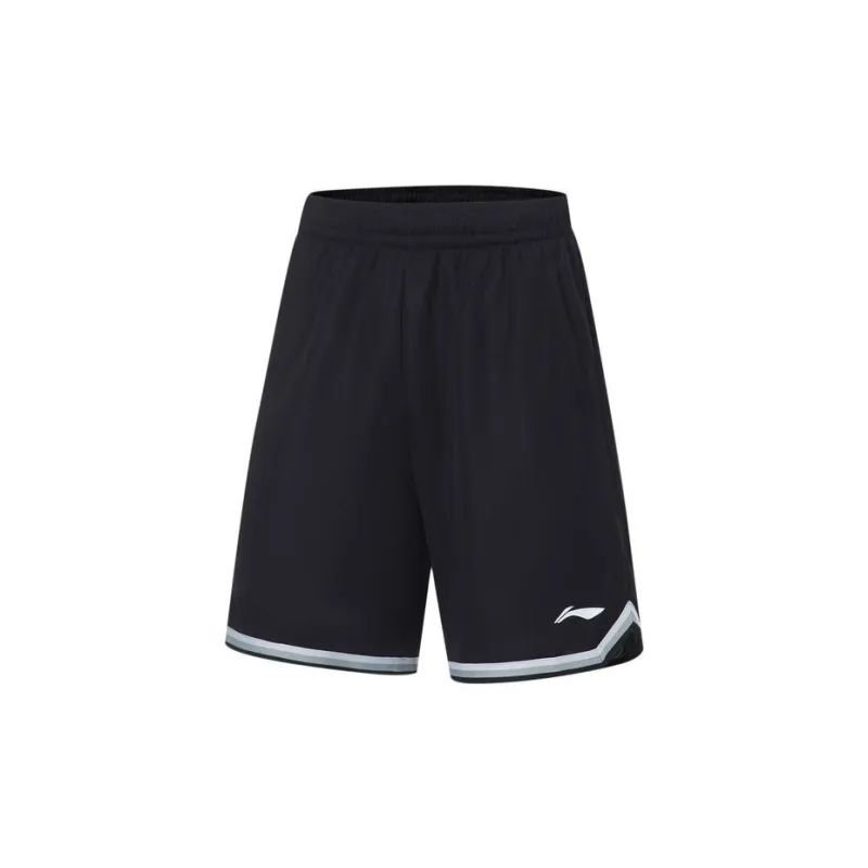 LiNing CBA Collection Professional Basketball Collection Basketball Suit Men's Black-4