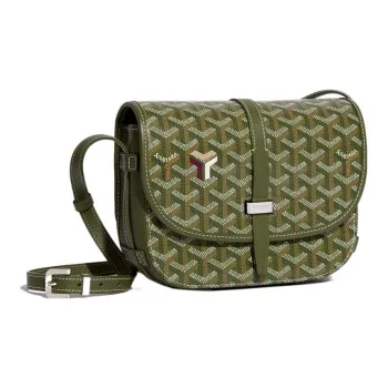 GOYARD Belvédère Canvas With Leather Messenger Bag Shoulder Bag, Crossbody Bag Unisex