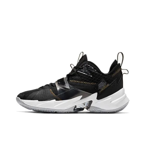 Jordan Why Not Zer0.3 Basketball Shoes Men Low-Top Black/Grey