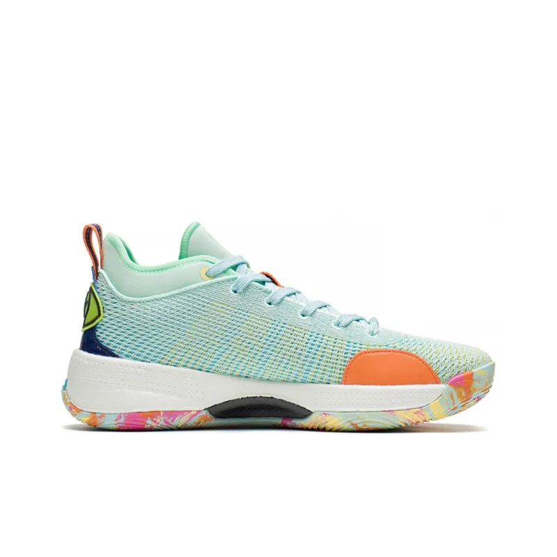 LINING YuShuai 13 Boom Basketball Shoes Men Low Top Water Wave Green-1