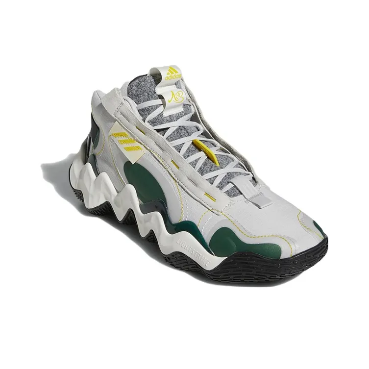 Adidas Exhibit B Candace Parker Mid Grey Team Dark Green Women's-2