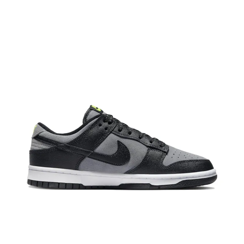 Nike Dunk Low Black Cool Grey Volt Mini Swoosh-1