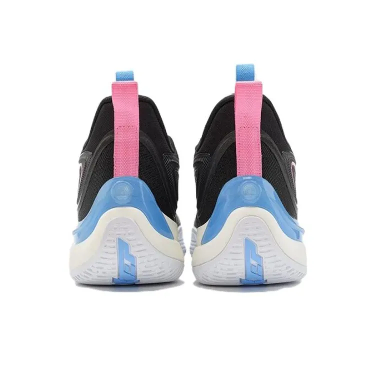 XTEP Shock Absorbers With Slip Resistant And Abrasion Resistant Properties High Top Basketball Shoes Men's Black Pink-6