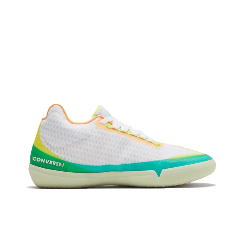 Converse All Star Bb Evo Hi Vis White Green Glow-1