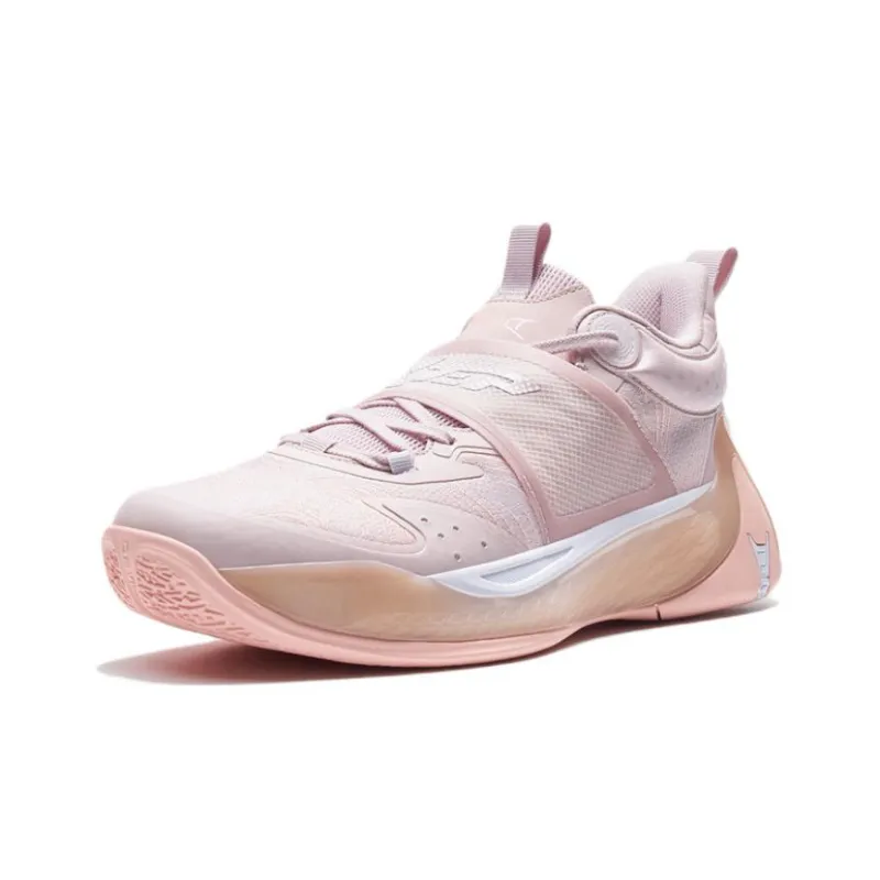 XTEP Demon 3.5 Cushioning Anti Slip And Wear Resistant Low Top Basketball Shoes Men's Pink-1