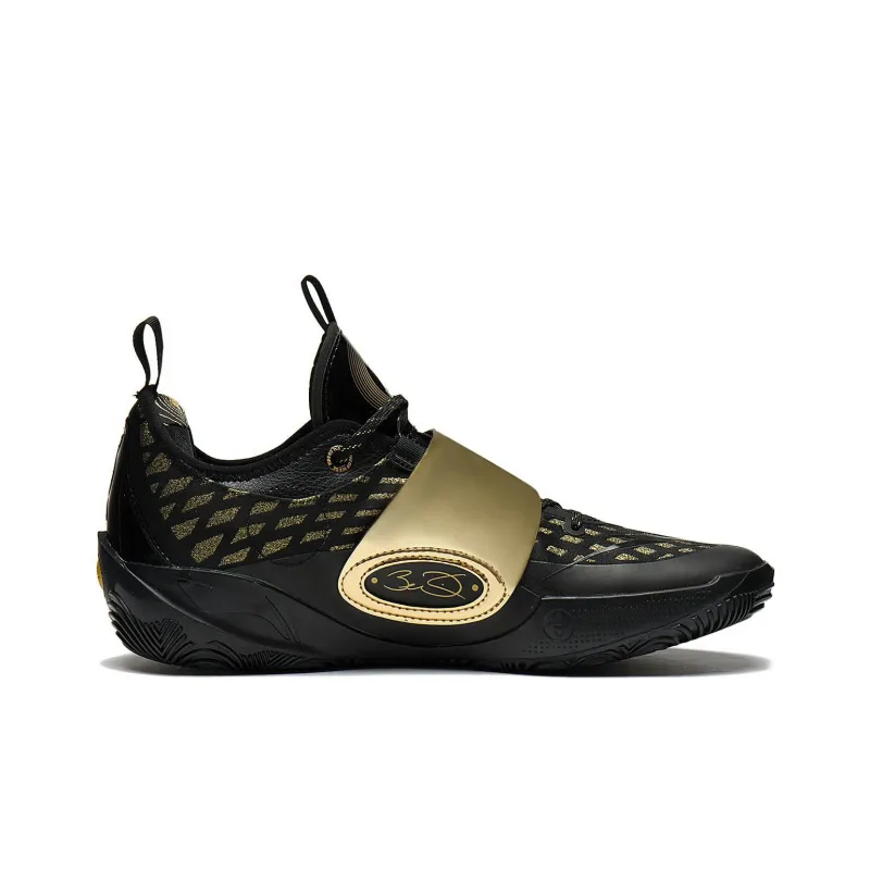 LiNing Wade 808 2 Cushioning Anti-Slip And Wear-Resistant Low-Top Basketball Shoes Black Gold-1