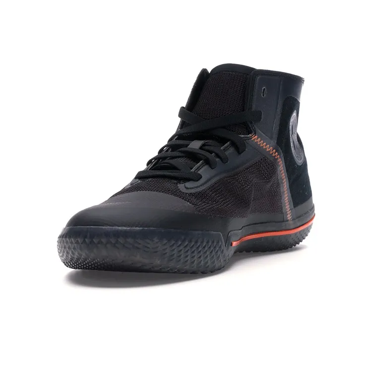 Converse All Star Pro Bb Black Silver Orange-3