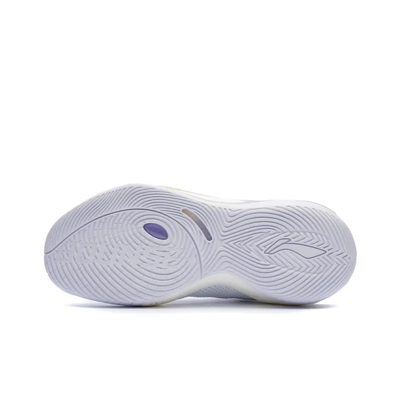 LiNing Phantom Cushioning Anti Slip And Wear Resistant Coverage Support Low Top Basketball Shoes Standard White-3