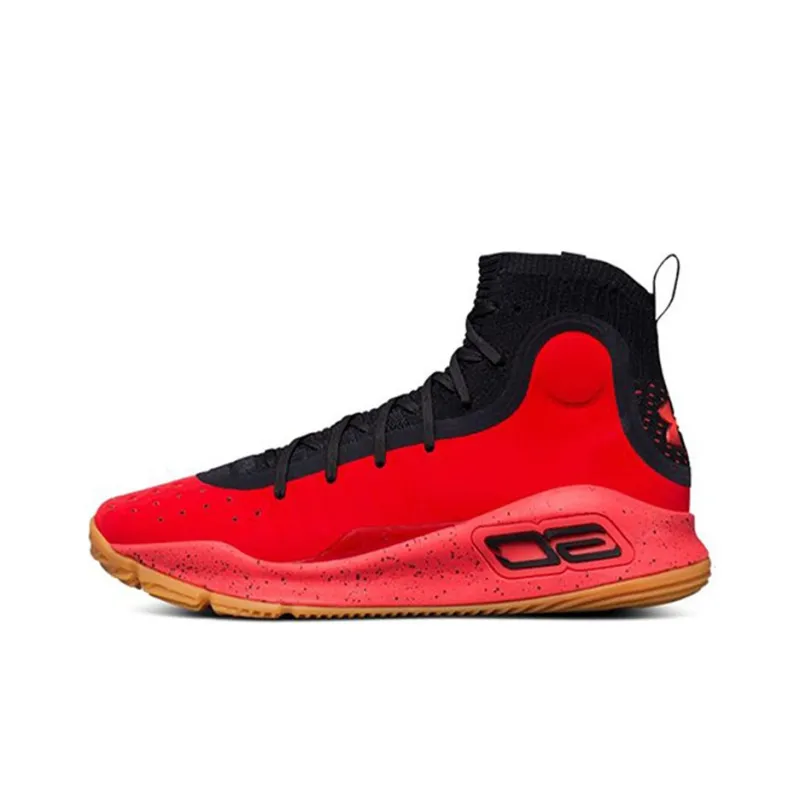 Under Armour Curry 4 Red Black Gum-0