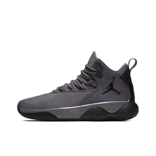 Jordan Super.Fly MVP Basketball Shoes Men Mid-Top Cool Gray/Black