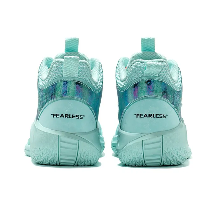 XTEP Raid Cushioning Anti Slip And Wear Resistant Mid Top Basketball Shoes Green-2