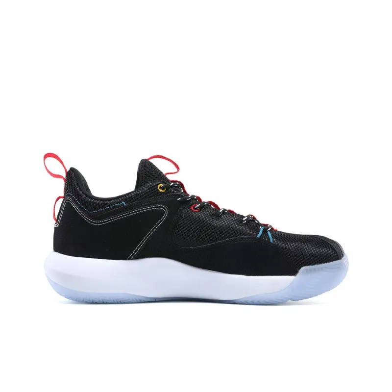 PEAK Anti Slip Wear Resistant Low Top Performance Basketball Shoes Men's Black-1