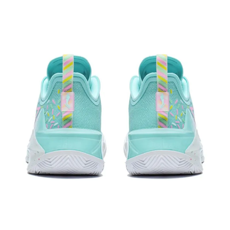 LiNing Liren 3 V2 Lollipop Anti Slip Wear Resistant Low Top Basketball Shoes Unisex Blue-3