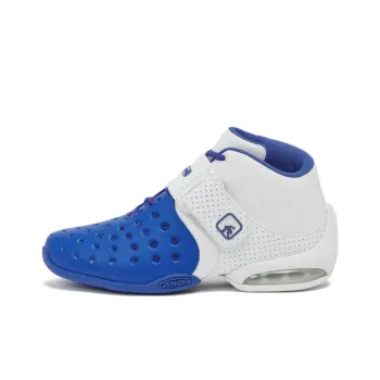 AND1 Chosen One Cushioned Slip Resistant Mid Top Performance Basketball Shoes Men's White Blue