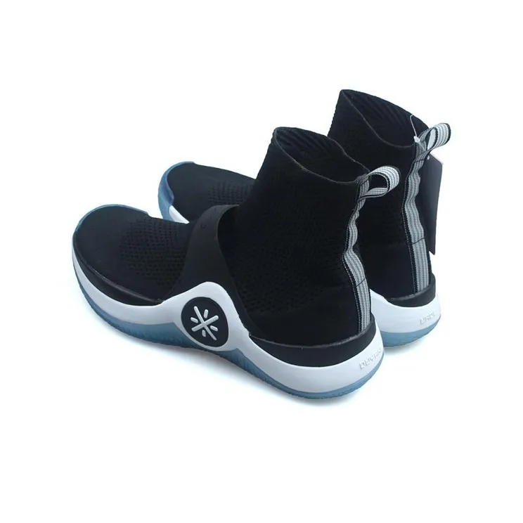 LiNing WOW 6 Way Of Wade 6 Abrasion Resistant Breathable High Top Basketball Shoes Men's Black White Blue-2