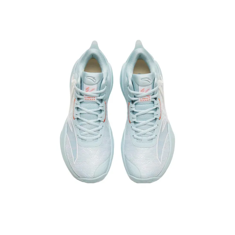 Anta Hussars 8 Abrasion Resistant Breathable Low Top Basketball Shoes Men's Blue White-2
