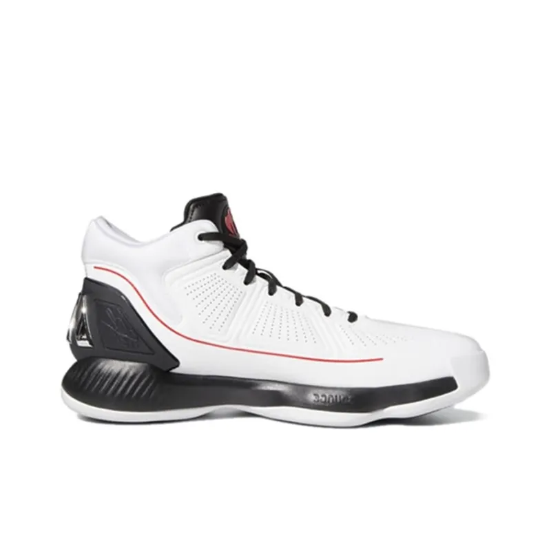 Adidas D Rose 10 White Black Red-1