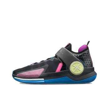 LiNing Wade Fission 7 Cushioning Wear Resistant Rebound Low Top Basketball Shoes Men's Pink Black