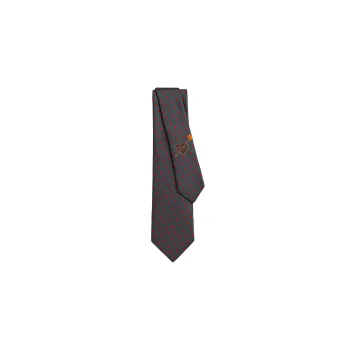 HERMES Dancing Heart Ties Men Brown