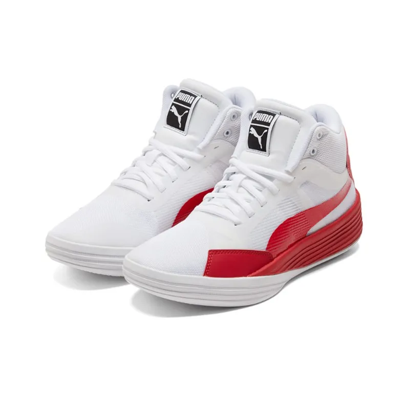 PUMA Clyde All Pro Mid White/Red-1
