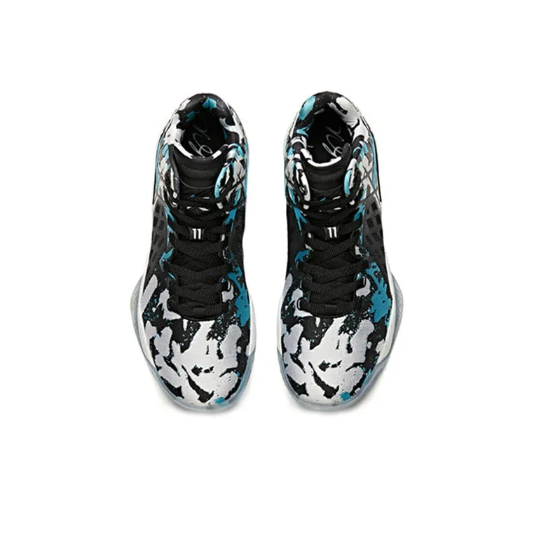 Anta Thompson Series Cushioning, Abrasion Resistant Coverage, Rebound Low Top Basketball Shoes Men's Black-2