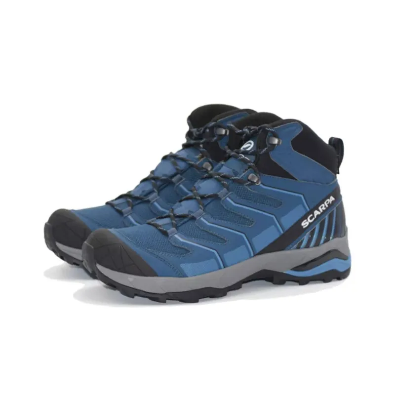 SCARPA Maverick Ranger Anti-Slip Wear-Resistant High-Top Outdoor Shoes Men's Blue-1