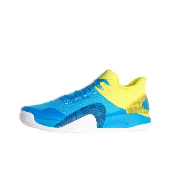 XTEP Lin Generation Huoyou Challenge Sports Durable Breathable Lightweight Low Top Basketball Shoes Men's Blue Yellow