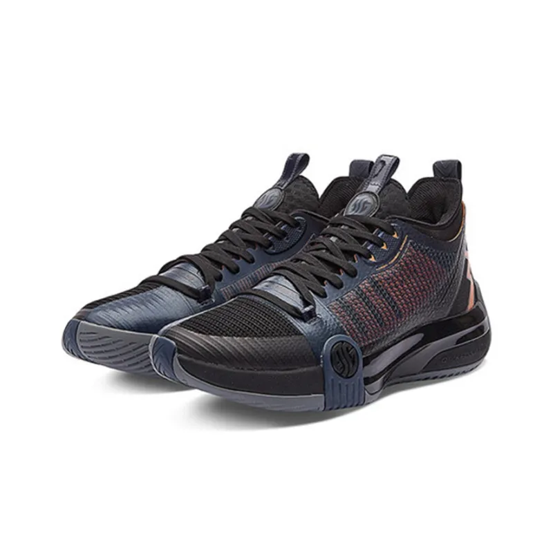 361° Chan 3 MOD Lava Cushioning Anti Slip And Wear Resistant Mid Top Basketball Shoes Men's Gray Black-2