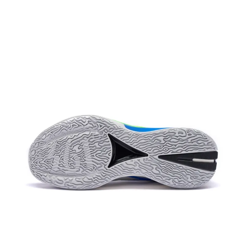 361° Big3 3.0 Cushioning, Wear Resistant Low Top Performance Basketball Shoes Men's Silver White Turquoise-5