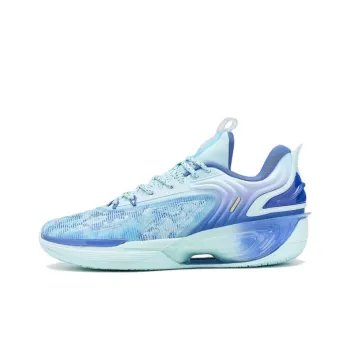 XTEP Levitation 7 Anti Slip And Wear Resistant Rebound Low Top Basketball Shoes Foam Blue Sunlight Blue