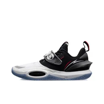 LiNing All City 10 V2 ' Announcement ' Durable Breathable Low Top Performance Basketball Shoes White Black
