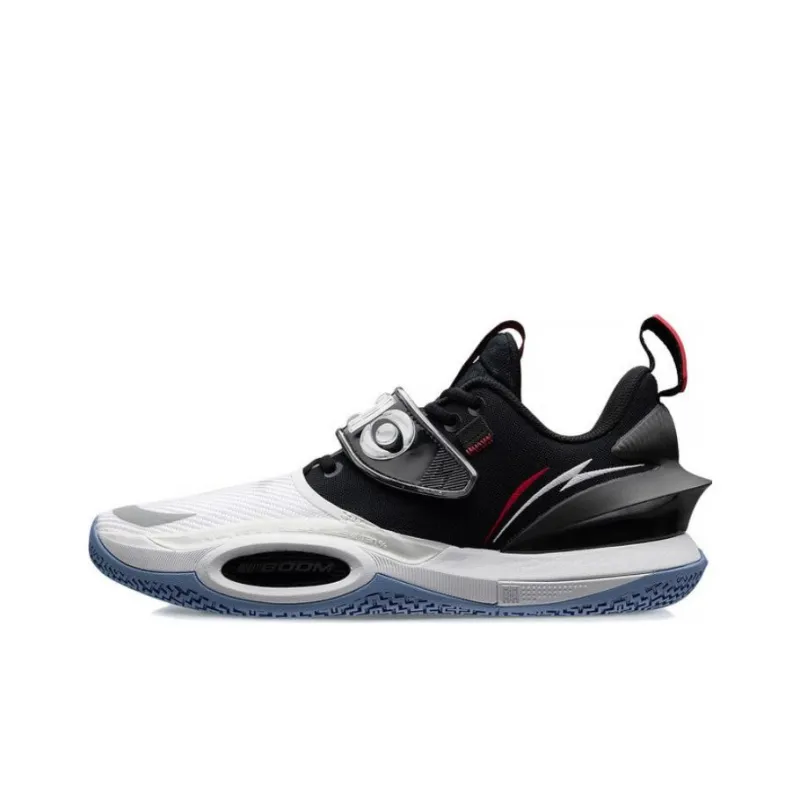LiNing All City 10 V2 ' Announcement ' Durable Breathable Low-Top Performance Basketball Shoes White Black-0