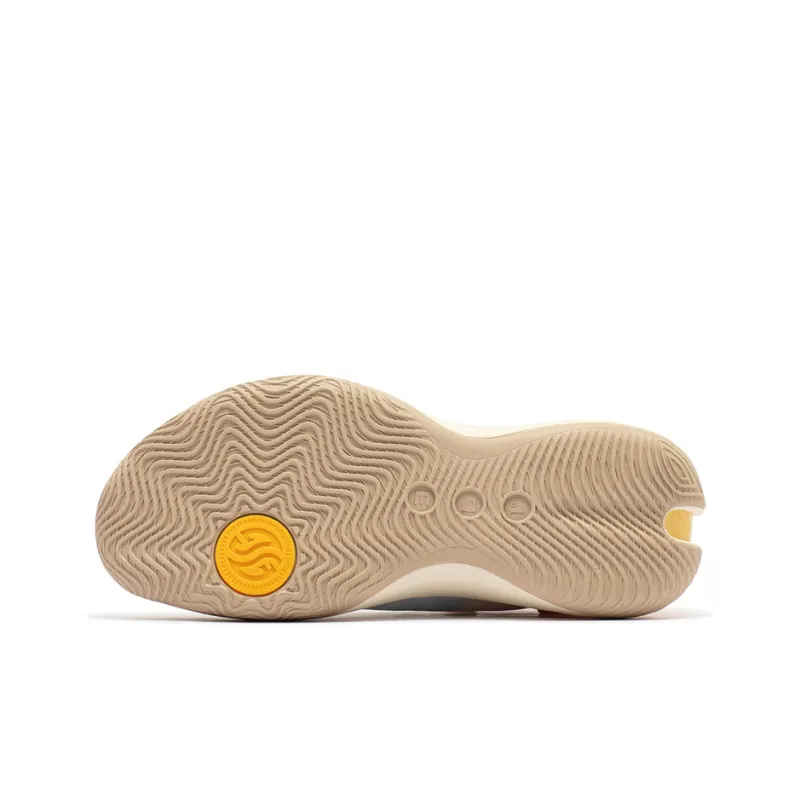 361° AG Shock Absorbers With Slip Resistant And Abrasion Resistant Properties Low Top Basketball Shoes Men's Beige-4