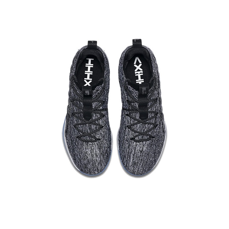 Nike lebron 15 low oreo black white best sale