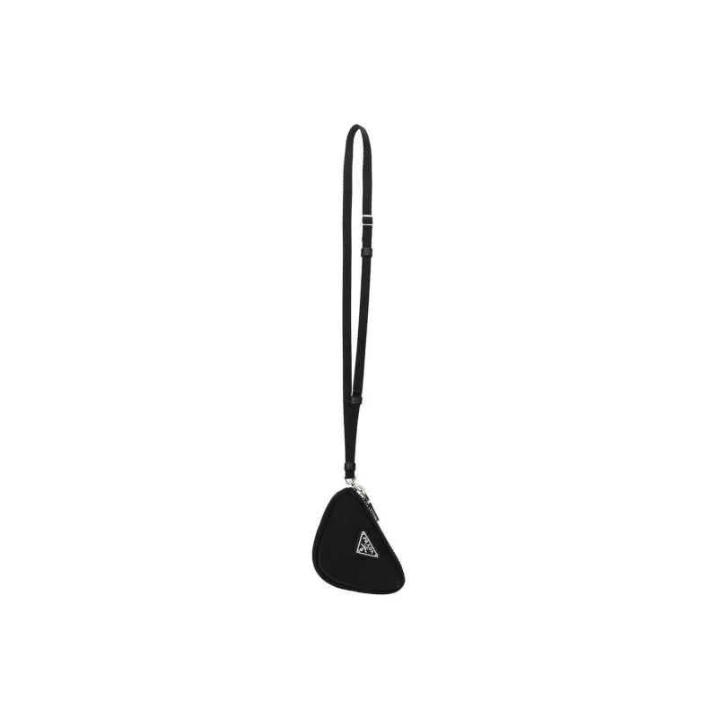 PRADA Nylon Coin Purse Unisex Black-2