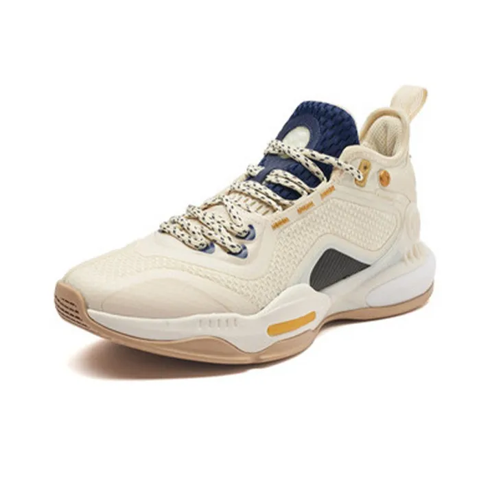 361° AG 2 Aaron Gordon AG2 Wear Resistant Slip Resistant Mid Top Performance Basketball Shoes Men's Beige-1
