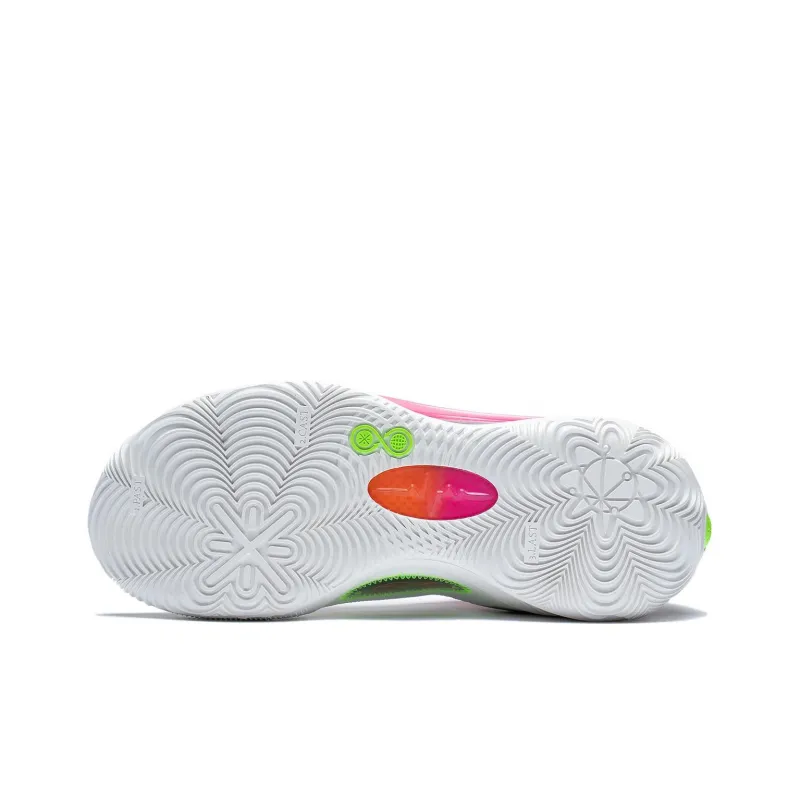 LiNing Wade 808 Ultra Durable Breathable Low Top Basketball Shoes Men's White Pink-2