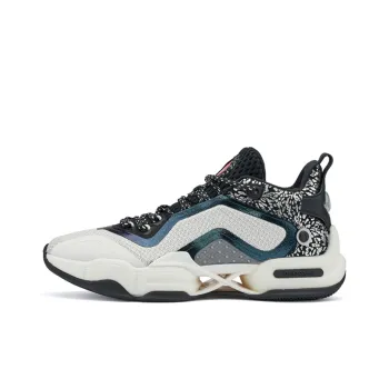 361° AG2 X Basketball Shoes Men Mid Top Feather White/Obsidian Black