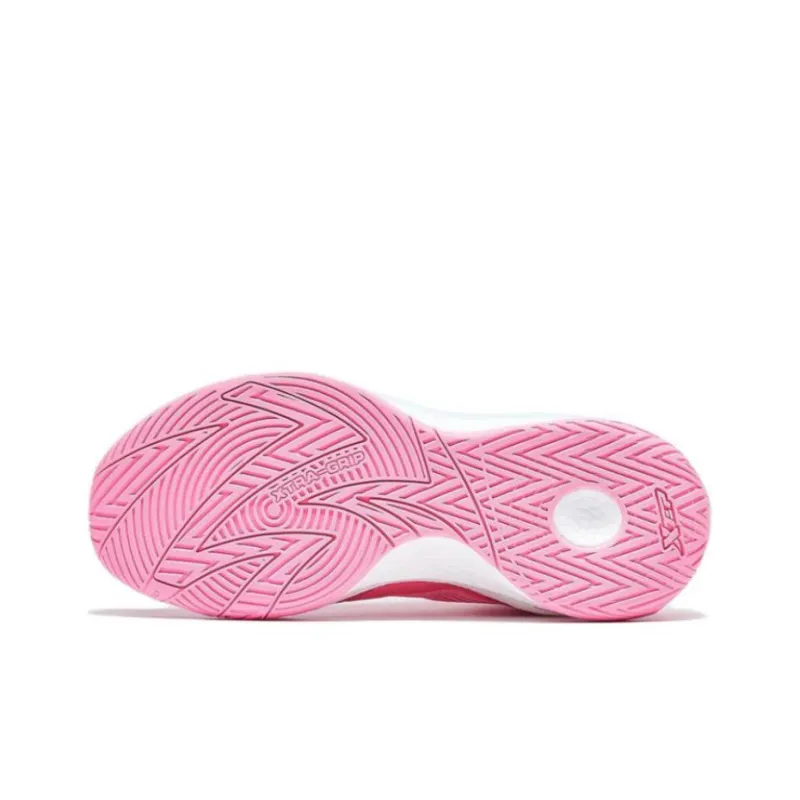XTEP Light Attack Low Top Performance Basketball Shoes Men's Peach Pink-4