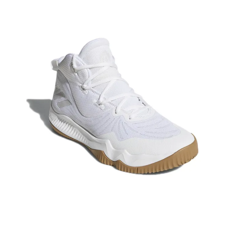 Adidas D Rose Dominate 3 Slip-Resistant Breathable High-Top Basketball Shoes Men's White-2