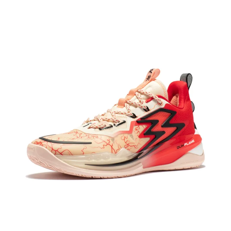 361° Big3 3.0 Pro Cushioning Wear-Resistant Low-Top Basketball Shoes Men's Magma Red-2