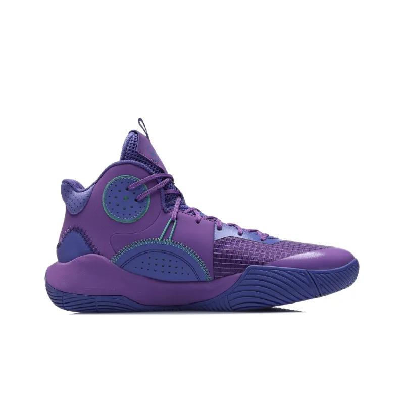 LINING Sonic 9 Team Basketball Shoes Men Mid Top Quartz Purple-1